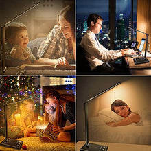 Carica l&#39;immagine nel visualizzatore di Gallery, Lampada da Scrivania LED, AUELEK Tavolo Ricaricabile Pieghevole Nero - Ilgrandebazar