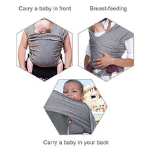 Carica l&#39;immagine nel visualizzatore di Gallery, Lictin Fascia Porta Bambino - Bebè Elastica, Baby Wrap, Grigio - Ilgrandebazar