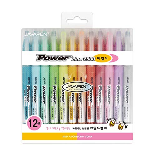 Pennarelli magici, evidenziatori con punta a Power Line mild 12 colors set
