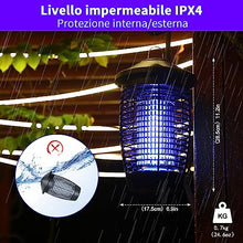 Carica l'immagine nel visualizzatore di Gallery, PALONE TMACTIME Lampada Antizanzare Elettrica, 4500V 20W UV Zanzariera Elettrica Impermeabile IPX4, per Insetticida Zanzare per Casa Giardino Interno Esterno Cucina, con 1 Spazzole Pulite