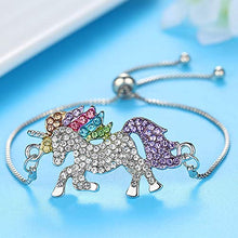 Carica l&#39;immagine nel visualizzatore di Gallery, INTVN Collana con Ciondolo Braccialetti Unicorno Orecchini ad anello... - Ilgrandebazar