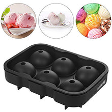 Carica l&#39;immagine nel visualizzatore di Gallery, Ankway Set di 2 Stampi Per Ghiaccio In Silicone Di Grandi Dimensioni, Nero - Ilgrandebazar