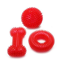 Carica l&#39;immagine nel visualizzatore di Gallery, PET SPPTIES Squeak per aggressivi Chewers Giocattolo da Denti 3PCS Red