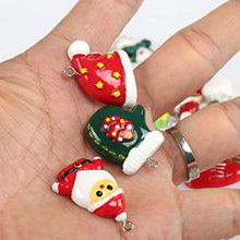 Carica l'immagine nel visualizzatore di Gallery, Naler 24 Ciondoli Natalizi Decorazione di Natale Christmas Fascino del Pendente Addobbi per Albero di Natale Fascino della Resina del Pupazzo di Neve Babbo Natale Ornamenti Natalizi DIY Craft