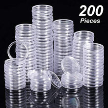 Carica l&#39;immagine nel visualizzatore di Gallery, Hicarer 25 mm Capsule di Monete Trasparente Rotondo Portamonete in Plastica... - Ilgrandebazar