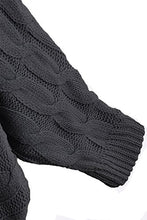 Carica l&#39;immagine nel visualizzatore di Gallery, YOINS Donna Maglione Floreale Felpa Spalle Scoperte XXL, Grigio Scuro-nuovo - Ilgrandebazar