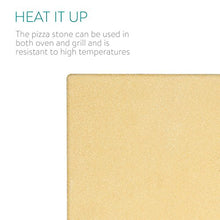 Carica l&#39;immagine nel visualizzatore di Gallery, Navaris Pietra refrattaria per Cottura Pizza XL- XL - Rettangolare - Ilgrandebazar