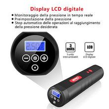 Carica l&#39;immagine nel visualizzatore di Gallery, Oasser Compressore Portatile per Auto Mini Pompa Aria 120PSI 2000mAh... - Ilgrandebazar