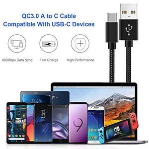 Cavo USB C Carica Rapida 2M Per Xiaomi Redmi Note 8T 7 8 Pro,Mi Nero 2m - Ilgrandebazar