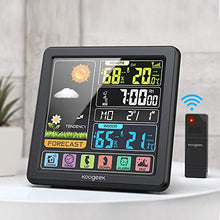 Carica l&#39;immagine nel visualizzatore di Gallery, Koogeek Stazione Meteo Wireless Orologio Digitale Multifunzionale con...