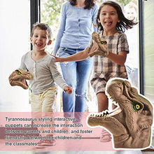 Carica l&#39;immagine nel visualizzatore di Gallery, DIYARTS Dinosaur Hand Puppet Gloves Gioco di Ruolo Realistico Marrone - Ilgrandebazar