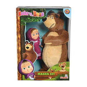 Simba Masha Minidoll Classica con Orso Plush 25 Cm Personaggi E Playset,...