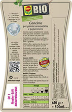 Carica l'immagine nel visualizzatore di Gallery, COMPO BIO Concime Liquido per Piante Aromatiche e Peperoncini, Consentito in agricoltura biologica, 500 ml