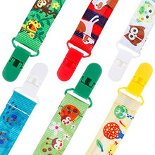 Carica l'immagine nel visualizzatore di Gallery, Lcitin Clip Ciuccio Catena Per - 6 PCS Catenella Portaciuccio Per...
