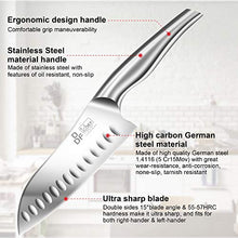 Carica l&#39;immagine nel visualizzatore di Gallery, DDF iohEF Coltello da Santoku 16,5 cm, Ddf Coltelli Da 16.5cm