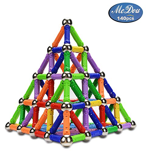 McDou Bastoncini magnetici, magnetici e Sfere 140PCS, Bastoncini... - Ilgrandebazar