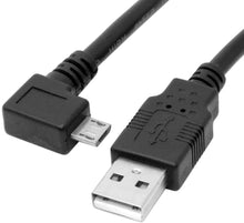 Carica l'immagine nel visualizzatore di Gallery, CY - Cavo di ricarica dati da Micro USB maschio ad angolo sinistro a USB 2.0, per telefoni cellulari e tablet, 3 m