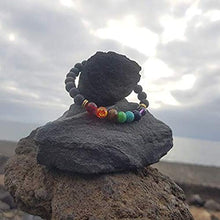 Carica l&#39;immagine nel visualizzatore di Gallery, Light-Jewelry Bracciale Uomo Donna, Chakra con Vere Pietre Naturali, 7 - Ilgrandebazar