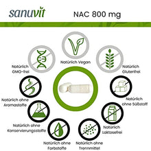 Carica l&#39;immagine nel visualizzatore di Gallery, Sanuvit® - NAC 800 mg per capsula, 180 capsule, dosaggio elevato, N-acetil-L-cisteina, elevata biodisponibilità e compatibilità, vegano, prodotto in Austria