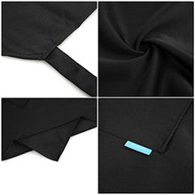 Carica l&#39;immagine nel visualizzatore di Gallery, Esonmus Grembiule regolabile da 2 pezzi con 2 tasche Grembiuli Cucina Nero