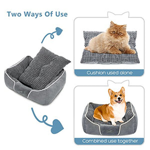 Pecute Letto per Cani Cuccia Gatto Peluche Ultra-Morbido Dog Bed M