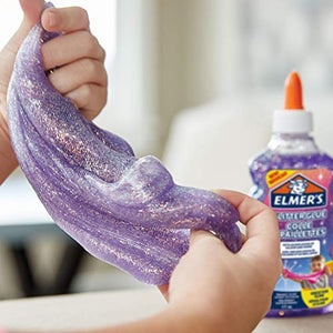Elmer’s Colla Vinilica Glitterata | Viola | 177 ml | Lavabile e Adatta ai...