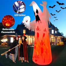 Carica l&#39;immagine nel visualizzatore di Gallery, Danxilu Fantasma Gonfiabile di Halloween da 8 Piedi con Lampada a Fiamma Decorazioni Spettrali all&#39;aperto di Halloween, Fantasma Inquietante Esploso Illuminato per Portico del Prato del Giardino