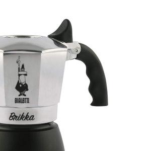 Bialetti New Brikka 2Tz Moka Brikka, 2 Tazze, Acciaio Nero - Ilgrandebazar