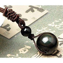 Carica l&#39;immagine nel visualizzatore di Gallery, Schneespitze 4 Pcs Ossidiana Ciondolo Collana,Pendente Naturale Collana... - Ilgrandebazar