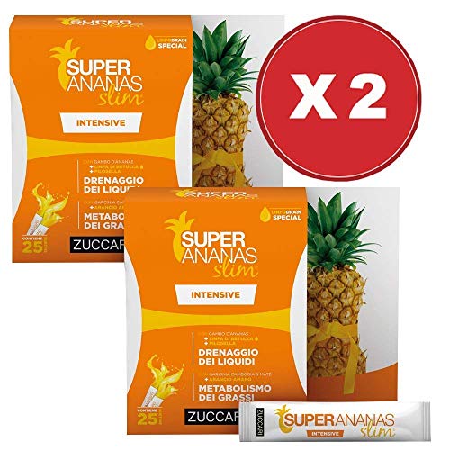Offerta! Super Ananas Slim Intensive 2 Confezioni da 250 ml - Zuccari - Ilgrandebazar