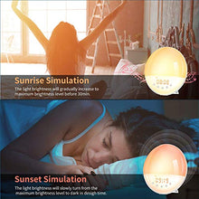 Carica l'immagine nel visualizzatore di Gallery, Wake Up Light, Luce Sveglia Funzione di Registrazione 9 Suoneria 30 Livelli... - Ilgrandebazar