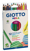 Carica l&#39;immagine nel visualizzatore di Gallery, Giotto 225600 - Mega Astuccio 12 Maxi Pastelloni Colorati - Ilgrandebazar