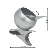 Carica l&#39;immagine nel visualizzatore di Gallery, com-four® posacenere Chiuso in Metallo con Morsetto per Fissaggio, 01 Pezzo - Ilgrandebazar