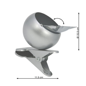 com-four® posacenere Chiuso in Metallo con Morsetto per Fissaggio, 01 Pezzo - Ilgrandebazar