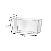 Carica l&#39;immagine nel visualizzatore di Gallery, Teraplast Coimbra 25cm Fioriera, Trasparente, 25 cm 25 cm, Trasparente - Ilgrandebazar