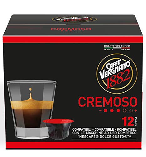 Caffè Vergnano 1882 Capsule Compatibili Nescafé Dolce Gusto, Cremoso
