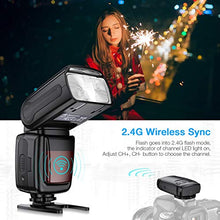 Carica l&#39;immagine nel visualizzatore di Gallery, Powerextra - Flash con display LCD e trasmettitore wireless 2,4 G per...
