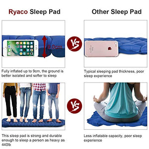 RYACO Materasso da Campeggio Gonfiabile, Lettino Blu Scuro