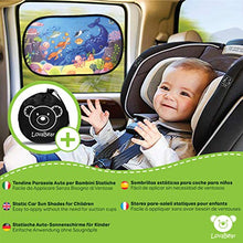 Carica l&#39;immagine nel visualizzatore di Gallery, Lovabear Tendine Parasole Auto Bambini Statiche – Adesione Senza Ventose, 2...
