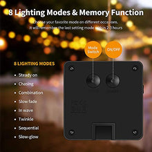 Carica l'immagine nel visualizzatore di Gallery, Luci Solari Esterno, 26m 240 LED 8 Modalità Impermeabile IP65, Catena Luminosa Per Festa, Matrimonio, Giardino, Natale, Patio Luci Decorative
