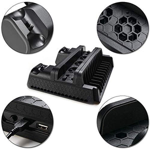 RegeMoudal PlayStation Supporto Verticale per PS4 Pro/ Slim/ PS4,con Nero