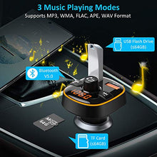 Carica l&#39;immagine nel visualizzatore di Gallery, Zealife Bovon Trasmettitore Bluetooth per Auto, 7 Colori Controluce con Modalità...
