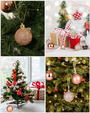 Carica l'immagine nel visualizzatore di Gallery, 100 Pezzi Palline di Natale,TIDEVAN Decorazioni Albero di Natale Palla Ornamenti di Palla di Natale in Plastica di Natale Ornamenti Infrangibili con Cordino per Natalizie Matrimoni Feste Compleanno
