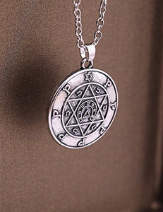 Collana con Sigillo di Salomone, amuleto portafortuna Stella David e... - Ilgrandebazar
