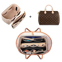 Carica l'immagine nel visualizzatore di Gallery, NEPAK Organizzatore di feltro per donne (con borsa rimovibile),Feltro Beige