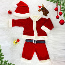 Carica l'immagine nel visualizzatore di Gallery, Hifot Vestito Babbo Natale Bambino Bambina,il Mio Primo Natale Neonato Giacca + Pantaloni + Cappello + Cintura Costume Babbo Natale Bambino Regalo Natale