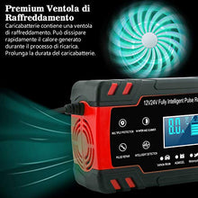 Carica l&#39;immagine nel visualizzatore di Gallery, InThoor Mantenitore di Carica Auto 12V/24V 8A, Intelligente Automatico... - Ilgrandebazar