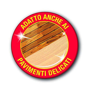 Vileda Revolution Sistema Lavapavimenti con Secchio, Strizzatore e Piastra, con 2 Panni in Microfibra, Nero/Rosso