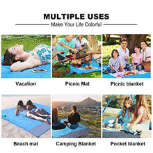 Carica l&#39;immagine nel visualizzatore di Gallery, Coperta da Spiaggia Tappetino Picnic - 210x200cm Portatile Anti Sabbia...