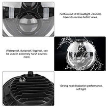 Carica l&#39;immagine nel visualizzatore di Gallery, Qiilu Lampada Frontale a LED da 7 Pollici 150W Halo Light, Auto e Moto...